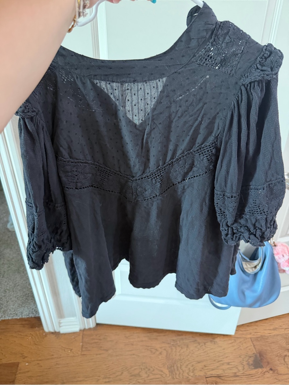 Free people Ruffled Button-Front Womens Top - Picture 6 of 6